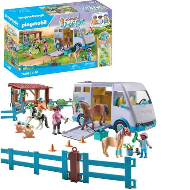 PLAYMOBIL 71493 Paard- en ponywagen met omheining