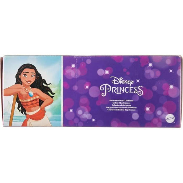 Mattel Disney Sparkling Princesses-speelset met 13 poppen met sprankelende mode en accessoires, 3 jaar, HPG74