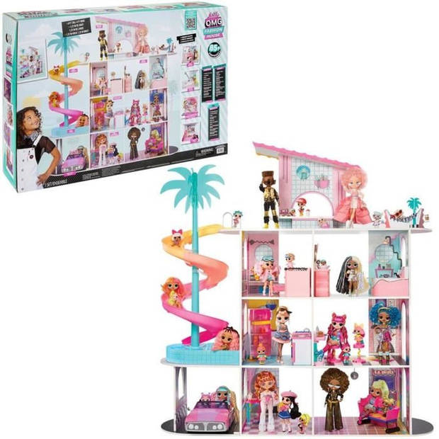 LOL Surprise Houten poppenhuis - Modehuis - 4 verdiepingen - H 120 cm