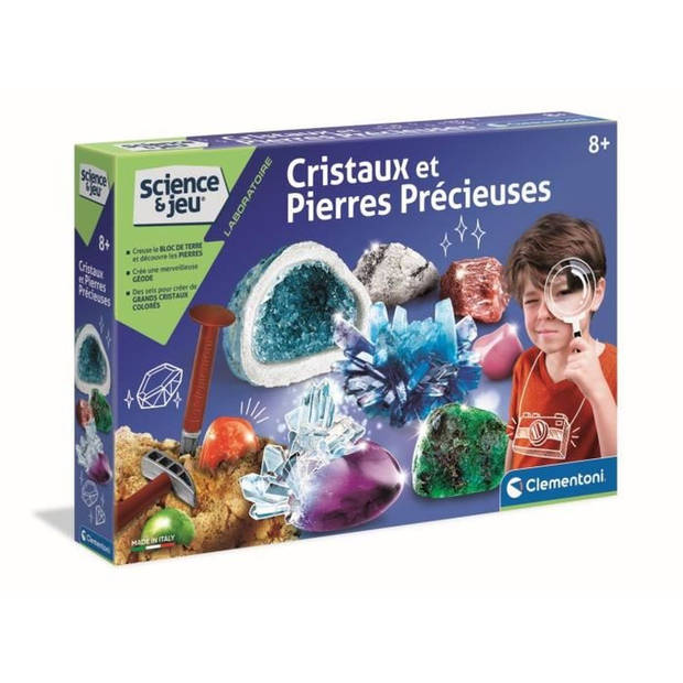 CLEMENTONI Science & Game - Kristallen en edelstenen - Wetenschappelijk spel