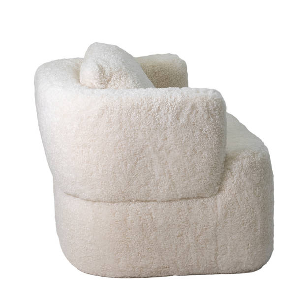 Giga Meubel - Draaifauteuil Beige Fluffy - Zithoogte 43cm - Ollie