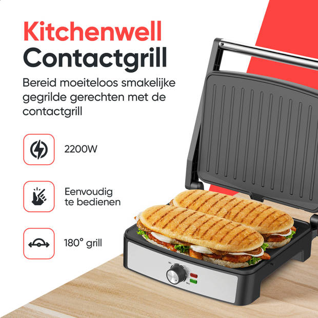 Kitchenwell Tosti apparaat