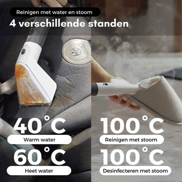 RYER Vlekkenreiniger Ultimate - Stoomreiniger en Tapijtreiniger - 100° Stoom - 1600W