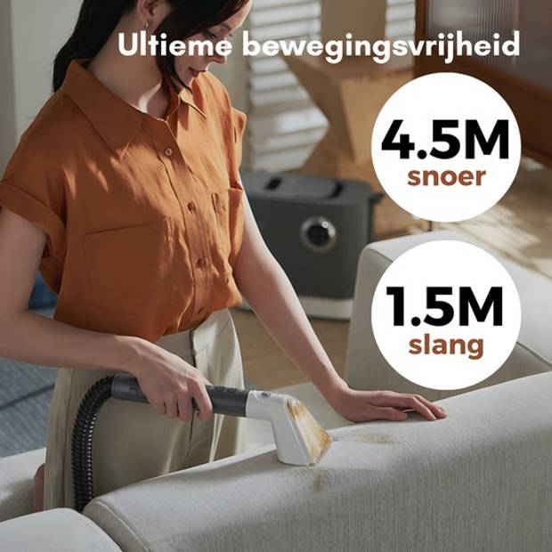 RYER Vlekkenreiniger Ultimate - Stoomreiniger en Tapijtreiniger - 100° Stoom - 1600W