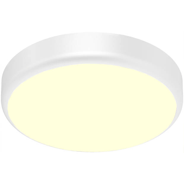 LED Plafondlamp met Sensor + Dag en Nacht Sensor - Brinton Gruna - 20W 2000lm - Warm Wit 3000K - IP54 - Opbouw - Rond -