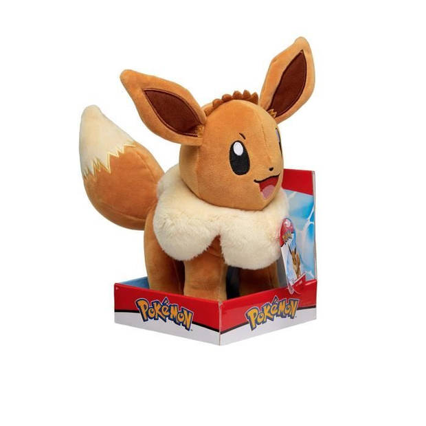 Pluche - BANDAI - Pokémon Eevee - 30 cm, pure zachtheid en tederheid