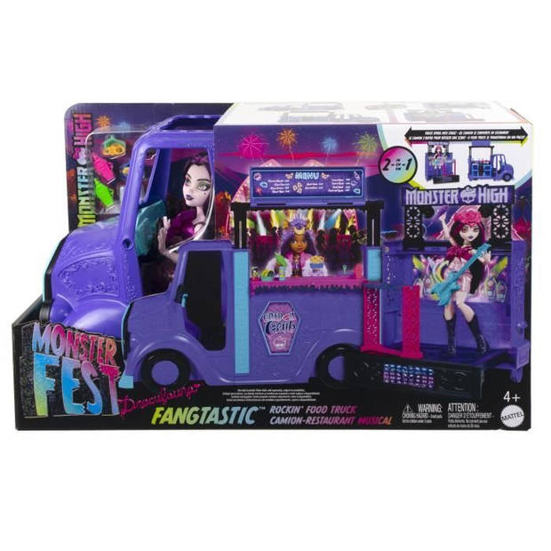 Monster High-Tour Bus Blood-sational Rock-Set met pop en bus HXH83