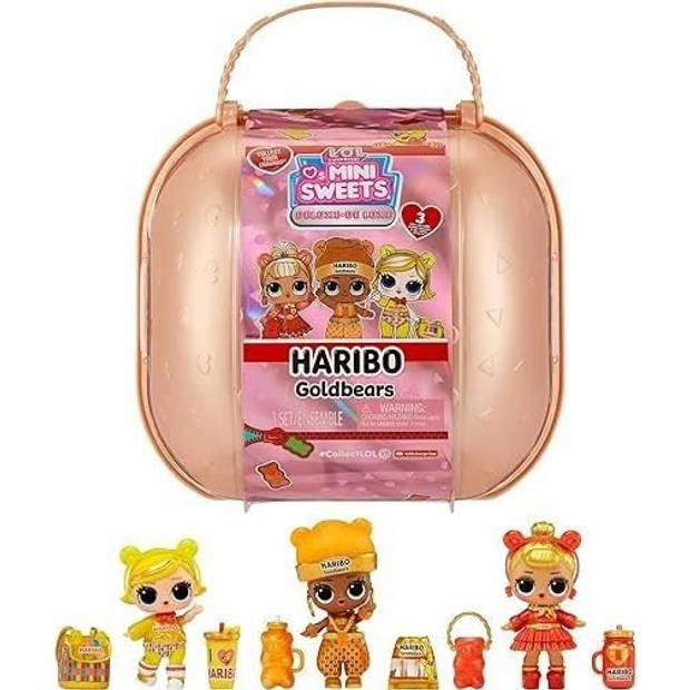 LOL Surprise Loves Mini Sweet x Haribo - 3 poppen 7,5 cm - Haribo thema - Accessoires - Vloeibare verrassing - Vanaf 4 j