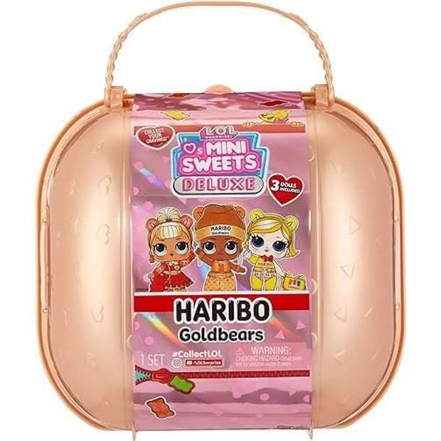 LOL Surprise Loves Mini Sweet x Haribo - 3 poppen 7,5 cm - Haribo thema - Accessoires - Vloeibare verrassing - Vanaf 4 j