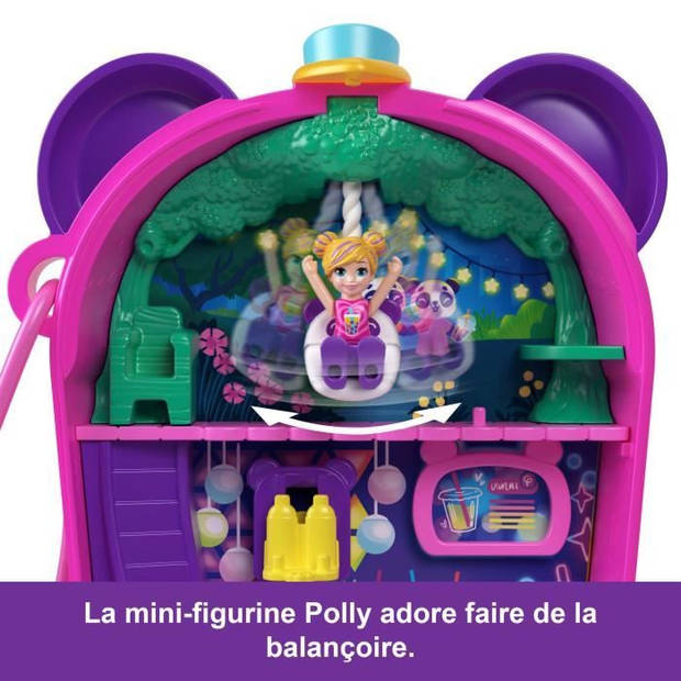 Polly Pocket-Panda Bubble Tea-Box met 2 minifiguren en panda HWN95