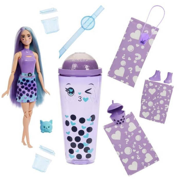 Barbie-Pop Reveal-Bubble Tea Series geurpop met accessoires HTJ19