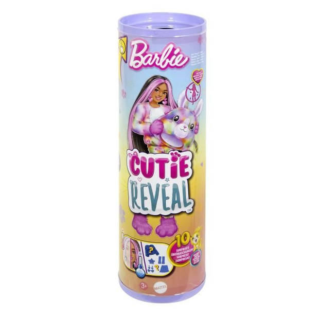 Barbie-Barbie Cutie Reveal-Kleurrijke droomkonijnpop met 10 verrassingen HRK38