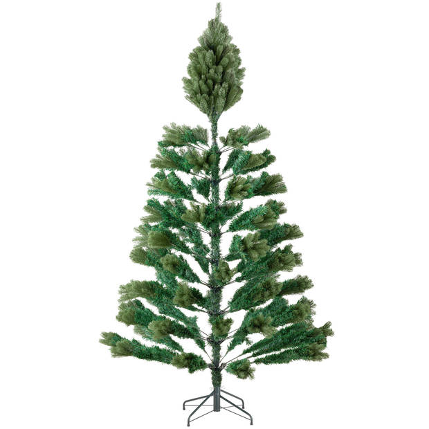 tectake® Kunstkerstboom - 210 cm - Realistische Uiterstraling - dichte diepgroene naalden - inclusief standaard