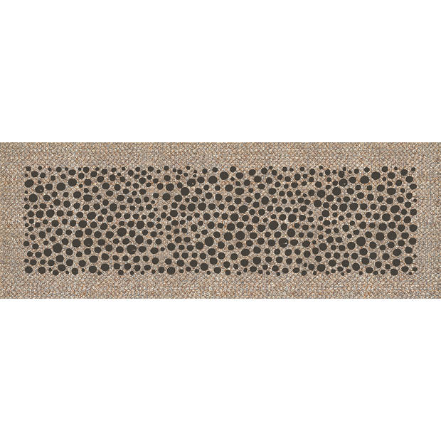 MD Entree - Vloerkleed - Keukenloper - Cook & Wash - Dots Natural - 50 x 150 cm