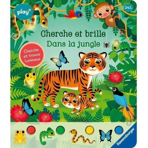 Ravensburger - Play+ - Boek Zoek en schitter in de jungle - 13099026