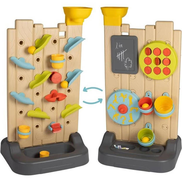 Smoby - Kinderactiviteitenmuur - Ballencircuit + watercircuit - 6 verschillende spellen - Vanaf 2 jaar