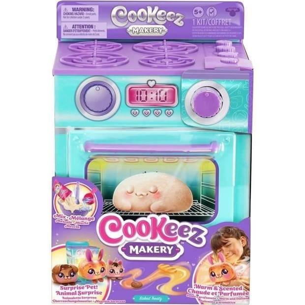 Fabrique a Pâtisserie Bleue - MOOSE TOYS - COOKEEZ MAKERY - Interactieve oven, geurknuffel en accessoires