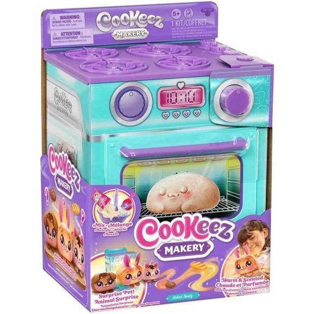 Fabrique a Pâtisserie Bleue - MOOSE TOYS - COOKEEZ MAKERY - Interactieve oven, geurknuffel en accessoires