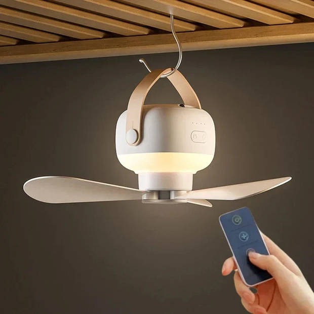 Draagbare Plafondventilator - Portable Ceiling Fan Wit