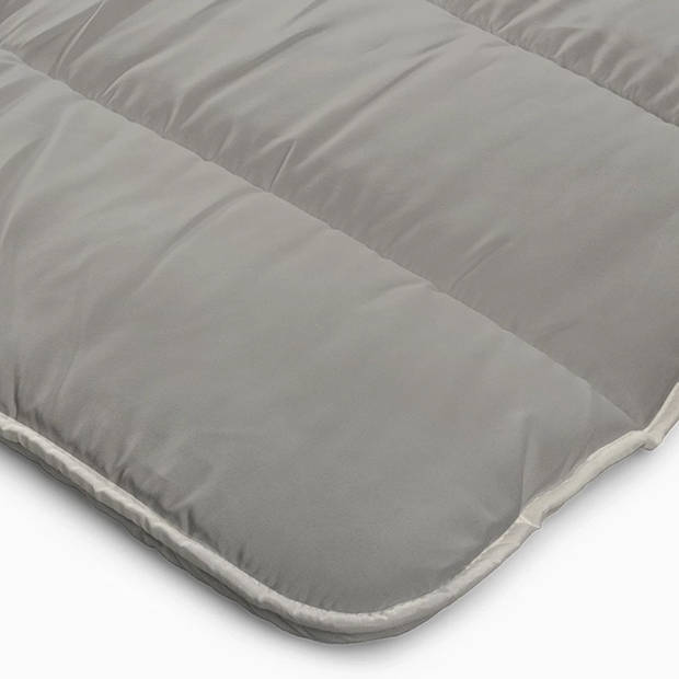 Zavelo Easy All-in-one-Dekbed Creme/Khaki-Lits-Jumeaux (240x200 cm)