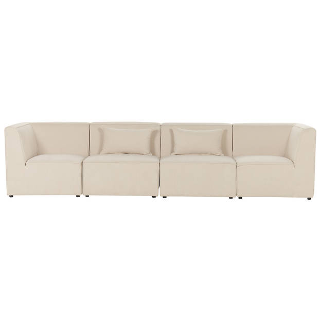 Beliani LEMVIG - Modulaire Sofa-Beige-Corduroy