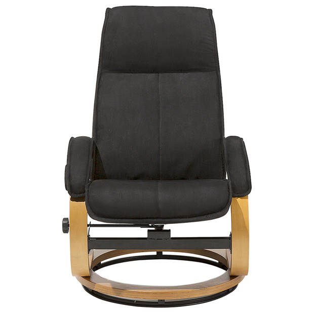 Beliani HERO - TV-fauteuil-Zwart-Polyester