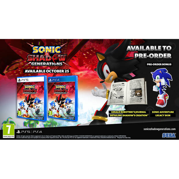 Sonic x Shadow Generations + Pre-order Bonus - PS4