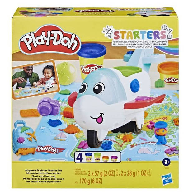 Play-Doh, Starters My Plane of Discovery-set, kleuterspeelgoed voor meisjes en jongens met vliegtuig, vanaf 3 jaar