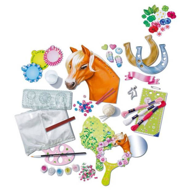 Ravensburger-Be Creative Horse – Multi-activiteitenpakket paarden – 10 creaties – Ontspannende en creatieve activiteit –