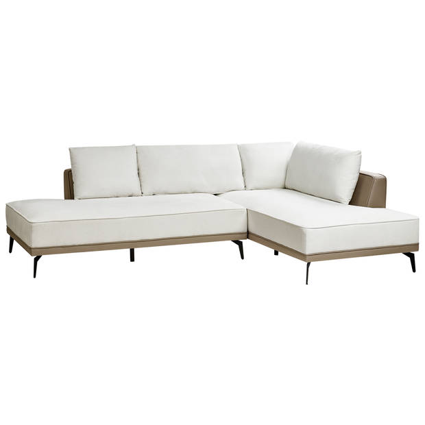 Beliani MYKEN - Modulaire Sofa-Wit-Polyester