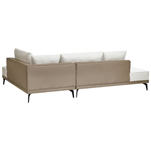 Beliani MYKEN - Modulaire Sofa-Wit-Polyester