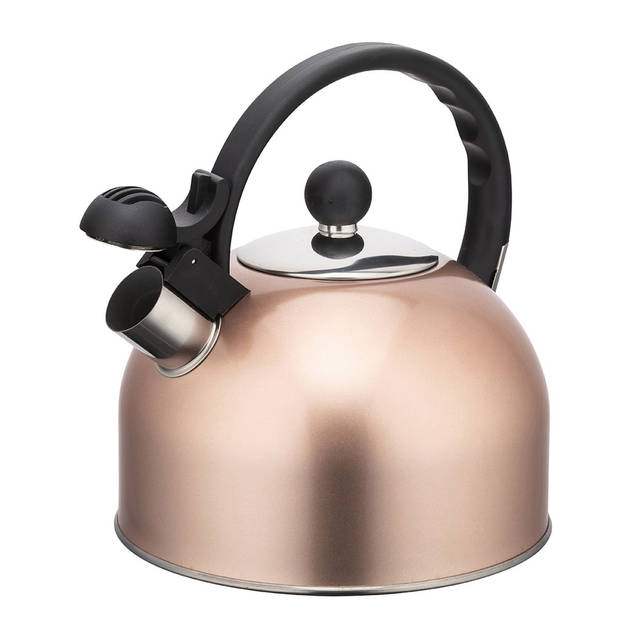 Altom Design Hot Drop fluitketel RVS hoogglans Rosé Goud 2.5 Liter - ook geschikt voor inductie