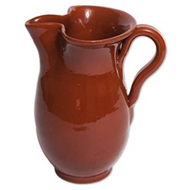 Sangria/Limonade schenkkan karaf - Terracotta - 1000 ml - keramiek - Schenkkannen