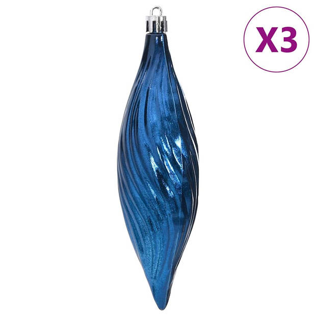 vidaXL Kerstballen 98 st Ø3/4/6 cm blauw