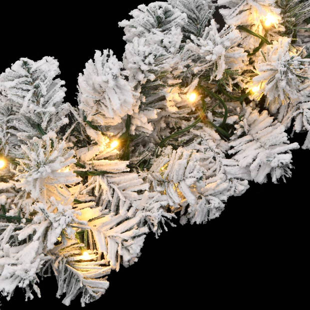 vidaXL Kerstslinger met LED-verlichting 5 m PVC groen