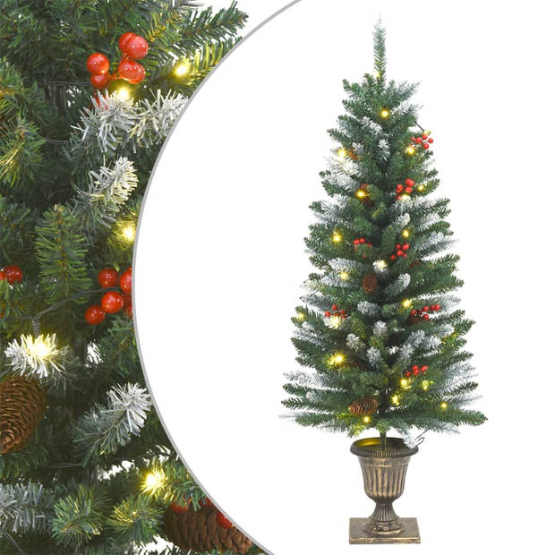 vidaXL 4-delige Kerstdeurdecoratieset PVC