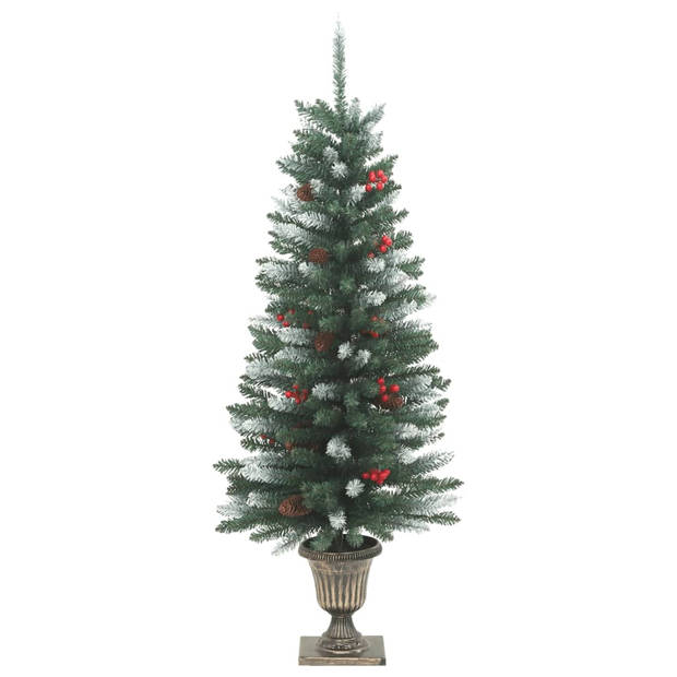 vidaXL Kunstkerstbomen 2 st 100 LED's 120 cm groen