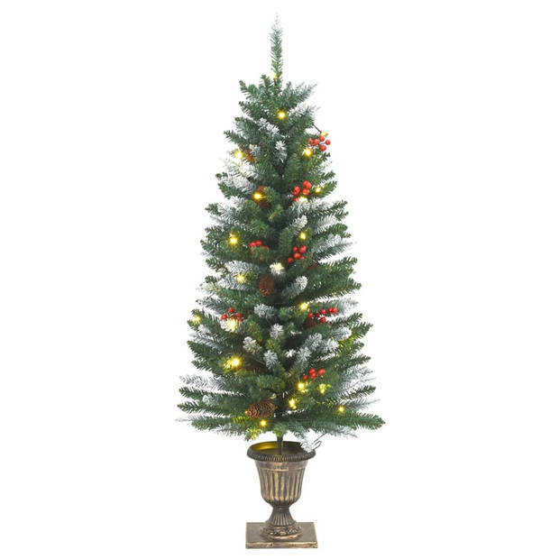 vidaXL 4-delige Kerstdeurdecoratieset PVC