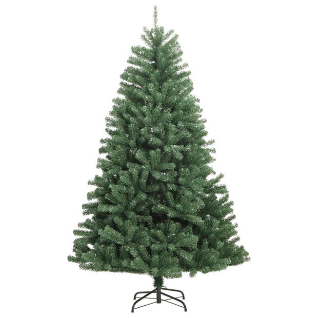 vidaXL Kunstkerstboom met scharnieren met standaard 120 cm groen