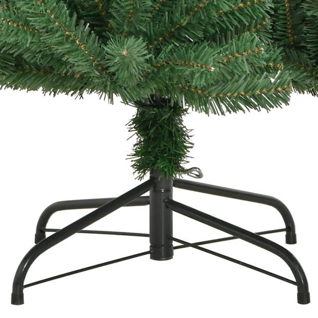 vidaXL Kunstkerstboom met scharnieren met standaard 120 cm groen