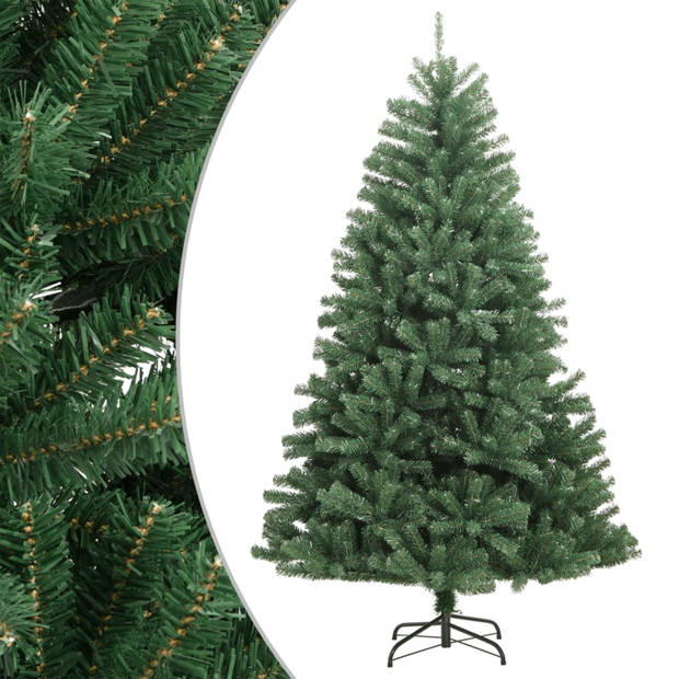 vidaXL Kunstkerstboom met scharnieren met standaard 120 cm groen