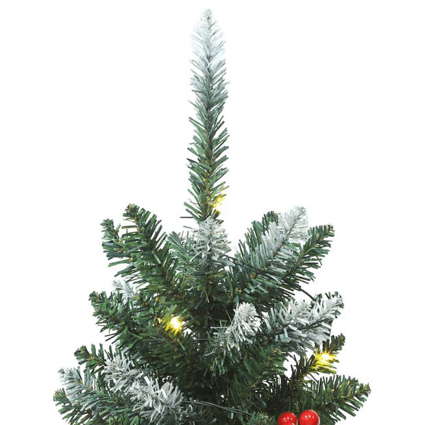 vidaXL Kunstkerstbomen 2 st 100 LED's 120 cm groen