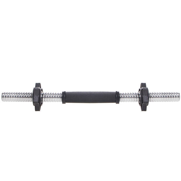 Springos Korte Halterstang Barbell Chroomstaal 45 cm 0.8KG