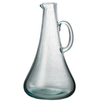 J-line - Karaf Glas Lichtblauw - 19.5x19x34cm