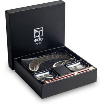 Edo Japan ANSEN Japanse Sushi Servies Set 6-Delig 2 Persoons In Geschenkdoos