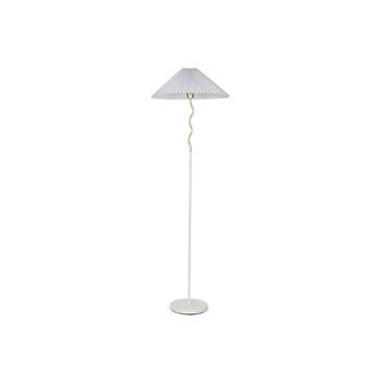 Vloerlamp Home ESPRIT Wit Gouden 50 W 220 V 50 x 50 x 155 cm (2 Stuks)