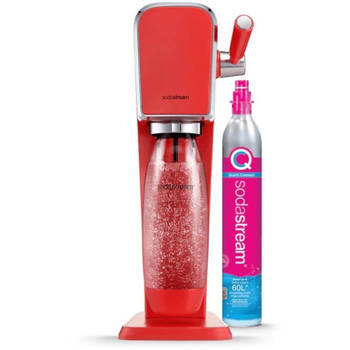 Bruiswatermachine - SODASTREAM - ART Mandarine - Met 1 fles van 1L, vaatwasmachinebestendig + 1 gasnavulling van 60L