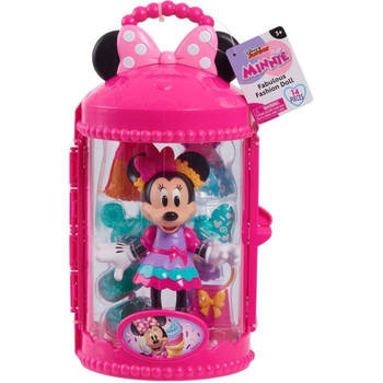 Poppendoos - DISNEY MINNIE MOUSE - 15 cm Sweet Party gelede figuur - Met kleding en accessoires