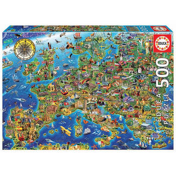 Educa Crazy European Map (500)