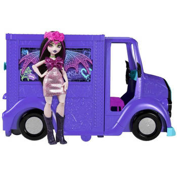 Monster High-Tour Bus Blood-sational Rock-Set met pop en bus HXH83